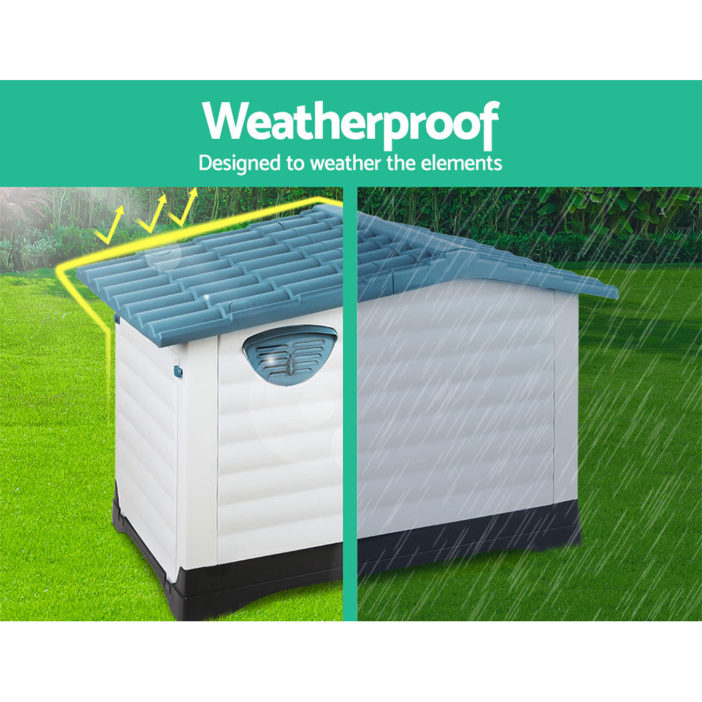 i.Pet Dog Kennel Kennels Outdoor Plastic Pet House Puppy Extra Large XL Outside-Pet Care > Dog Supplies-PEROZ Accessories