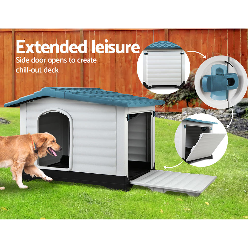 i.Pet Dog Kennel Kennels Outdoor Plastic Pet House Puppy Extra Large XL Outside-Pet Care > Dog Supplies-PEROZ Accessories
