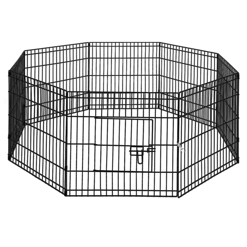 i.Pet Pet Dog Playpen 2X24" 8 Panel Puppy Exercise Cage Enclosure Fence-Pet Care > Dog Supplies-PEROZ Accessories