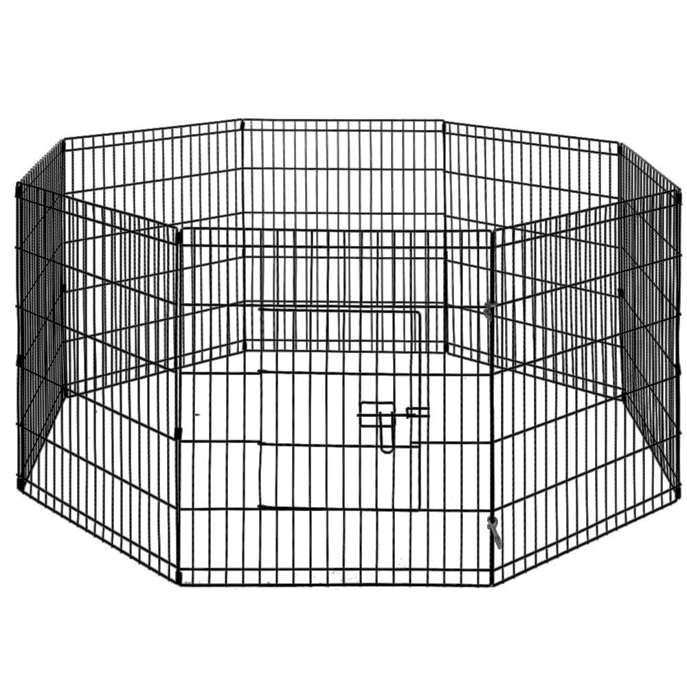 i.Pet Pet Dog Playpen 2X30" 8 Panel Puppy Exercise Cage Enclosure Fence-Pet Care > Dog Supplies-PEROZ Accessories