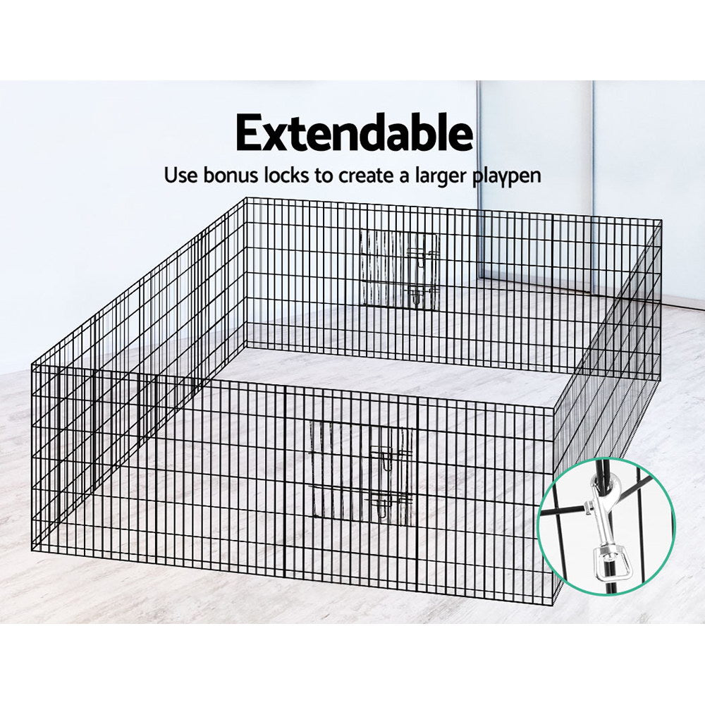 i.Pet Pet Dog Playpen 36" 8 Panel Puppy Exercise Cage Enclosure Fence-Pet Care > Dog Supplies-PEROZ Accessories