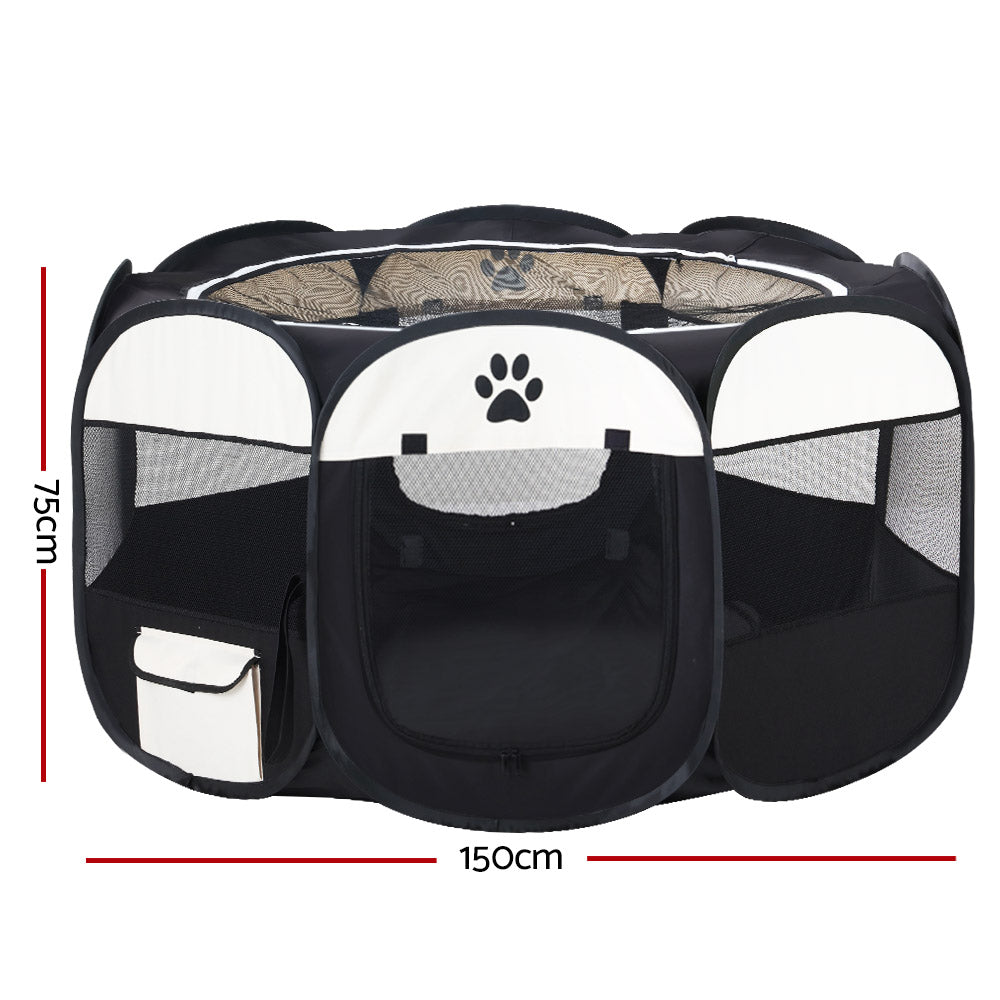 i.Pet Dog Playpen Pet Playpen Enclosure Crate 8 Panel Play Pen Tent Bag Fence Puppy 3XL-Pet Care > Dog Supplies-PEROZ Accessories