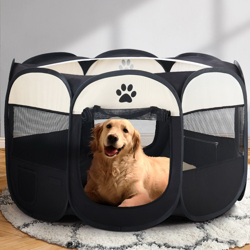 i.Pet Dog Playpen Pet Playpen Enclosure Crate 8 Panel Play Pen Tent Bag Fence Puppy 3XL-Pet Care > Dog Supplies-PEROZ Accessories