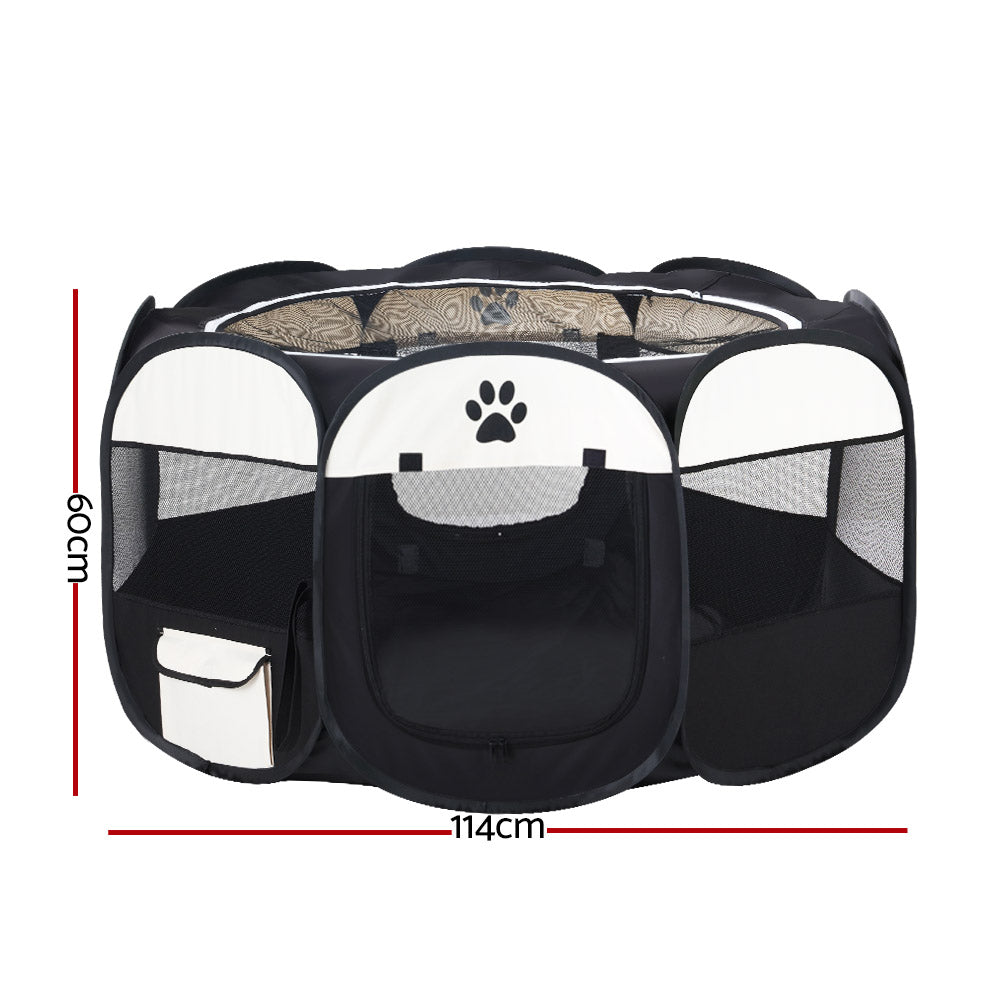 i.Pet Dog Playpen Pet Playpen Enclosure Crate 8 Panel Play Pen Tent Bag Fence Puppy XL-Pet Care > Dog Supplies-PEROZ Accessories