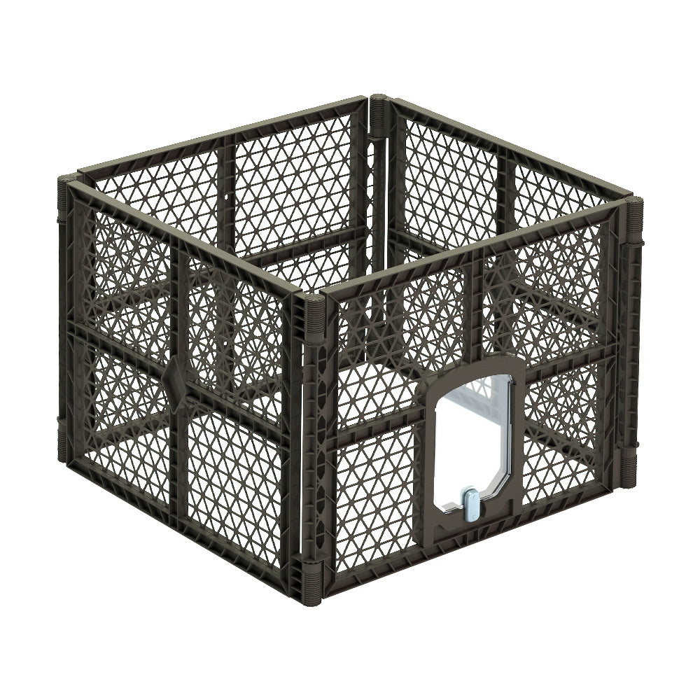 i.Pet Pet Dog Playpen Enclosure 4 Panel Fence Puppy Cage Plastic Play Pen Fold-Pet Care > Toys-PEROZ Accessories