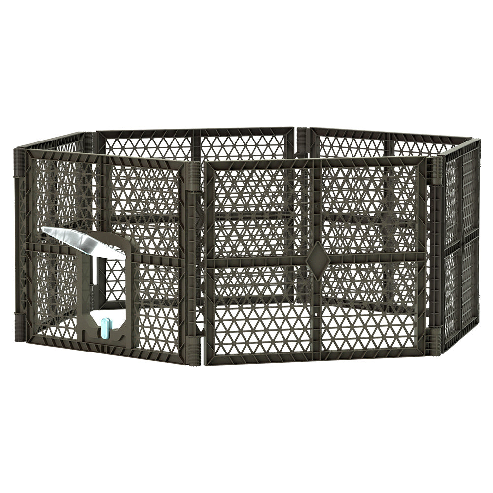 i.Pet Pet Dog Playpen Enclosure 6 Panel Fence Puppy Cage Plastic Play Pen Fold-Pet Care > Toys-PEROZ Accessories