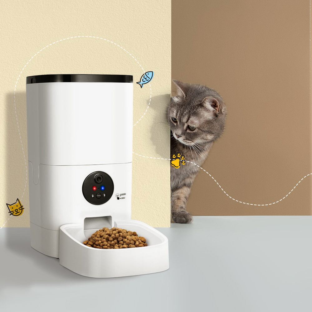 i.Pet Automatic Pet Feeder 6L Auto Camera Dog Cat Smart Video Wifi Food App Hd-Pet Feeder-PEROZ Accessories