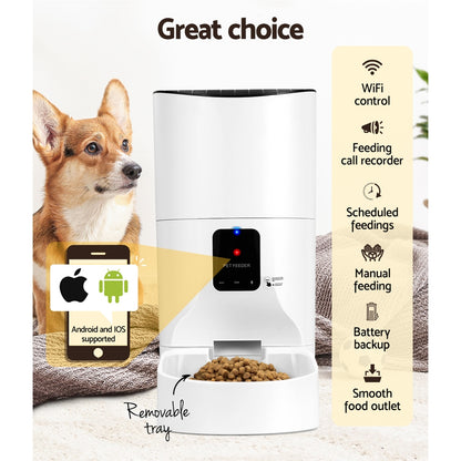 i.Pet Automatic Pet Feeder 9L Auto Wifi Dog Cat Feeder Smart Food App Dispenser-Pet Feeder-PEROZ Accessories