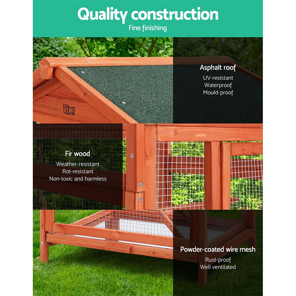 i.Pet Bird Cage Wooden Pet Cages Aviary Large Carrier Travel Canary Cockatoo Parrot XL-Pet Care > Coops & Hutches-PEROZ Accessories