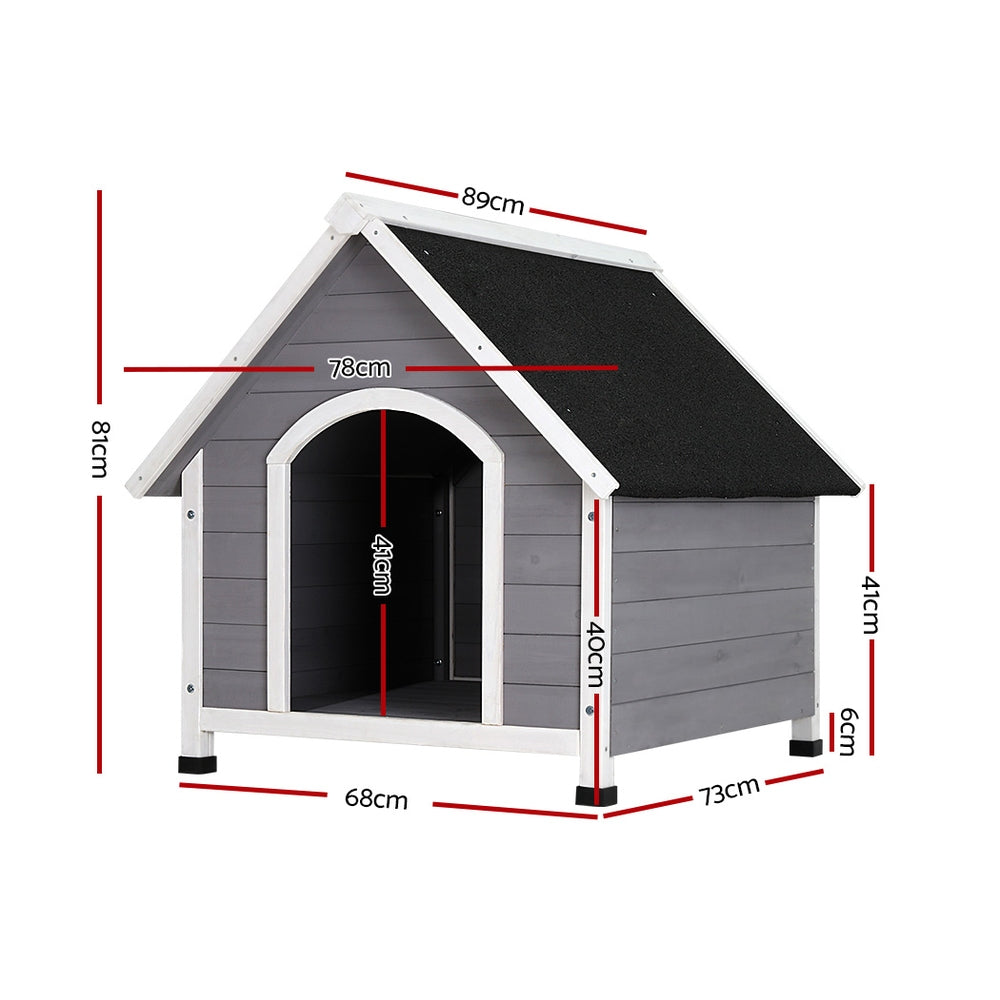 i.Pet Dog Kennel House Wooden Outdoor Indoor Puppy Pet House Weatherproof Large-Pet Care > Dog Supplies-PEROZ Accessories