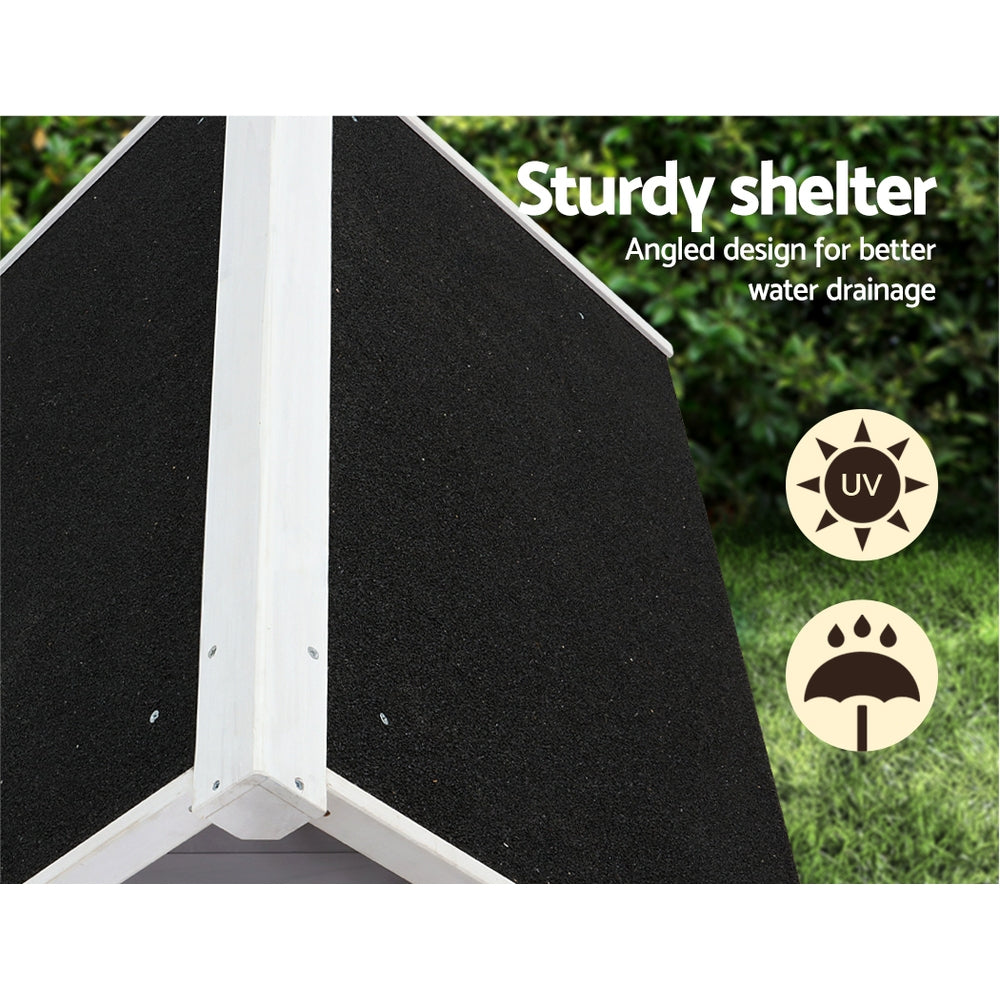 i.Pet Dog Kennel House Wooden Outdoor Indoor Puppy Pet House Weatherproof Large-Pet Care > Dog Supplies-PEROZ Accessories