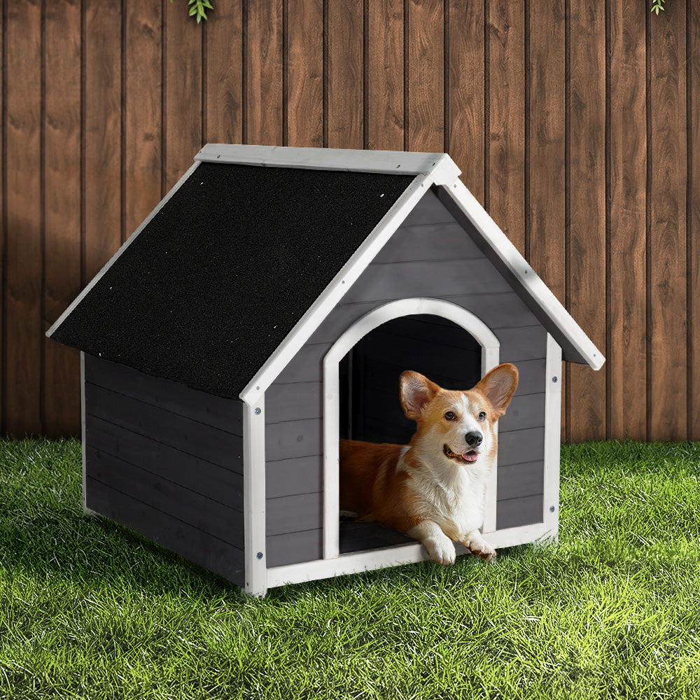 i.Pet Dog Kennel House Wooden Outdoor Indoor Puppy Pet House Weatherproof Large-Pet Care > Dog Supplies-PEROZ Accessories