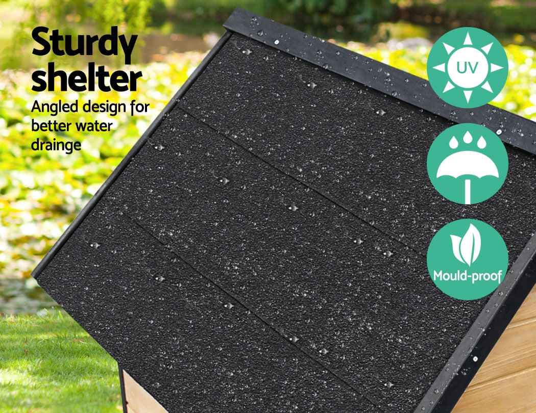 i.Pet Dog Kennel House Extra Large Outdoor Wooden Pet House Puppy XL-Pet Care > Dog Supplies-PEROZ Accessories