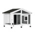 i.Pet Dog Kennel House Large Wooden Outdoor Pet Kennels Indoor Puppy Cabin Home-Pet Care > Dog Supplies-PEROZ Accessories