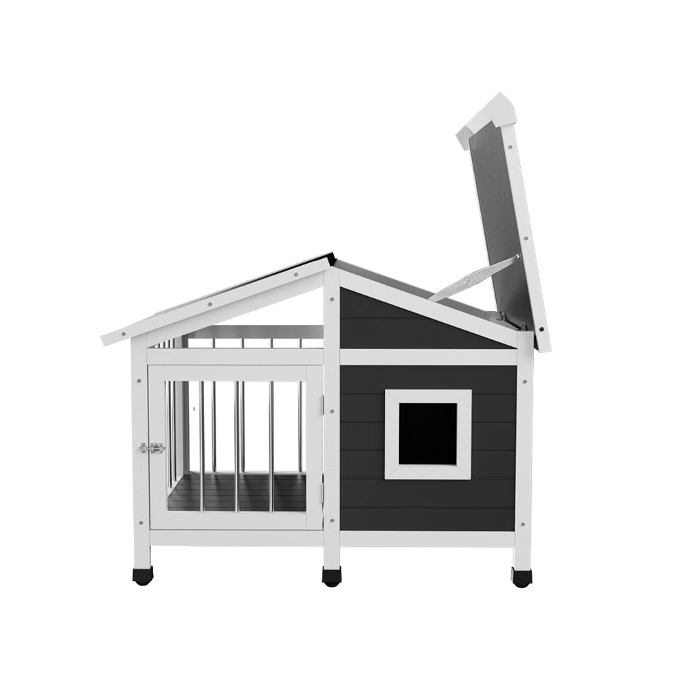 i.Pet Dog Kennel House Large Wooden Outdoor Pet Kennels Indoor Puppy Cabin Home-Pet Care > Dog Supplies-PEROZ Accessories