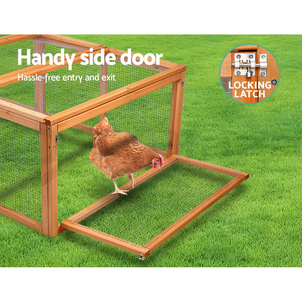 i.Pet Chicken Coop Rabbit Hutch 180cm Extra Large Wooden Chicken House Run XL Hen Cage-Pet Care > Coops & Hutches-PEROZ Accessories