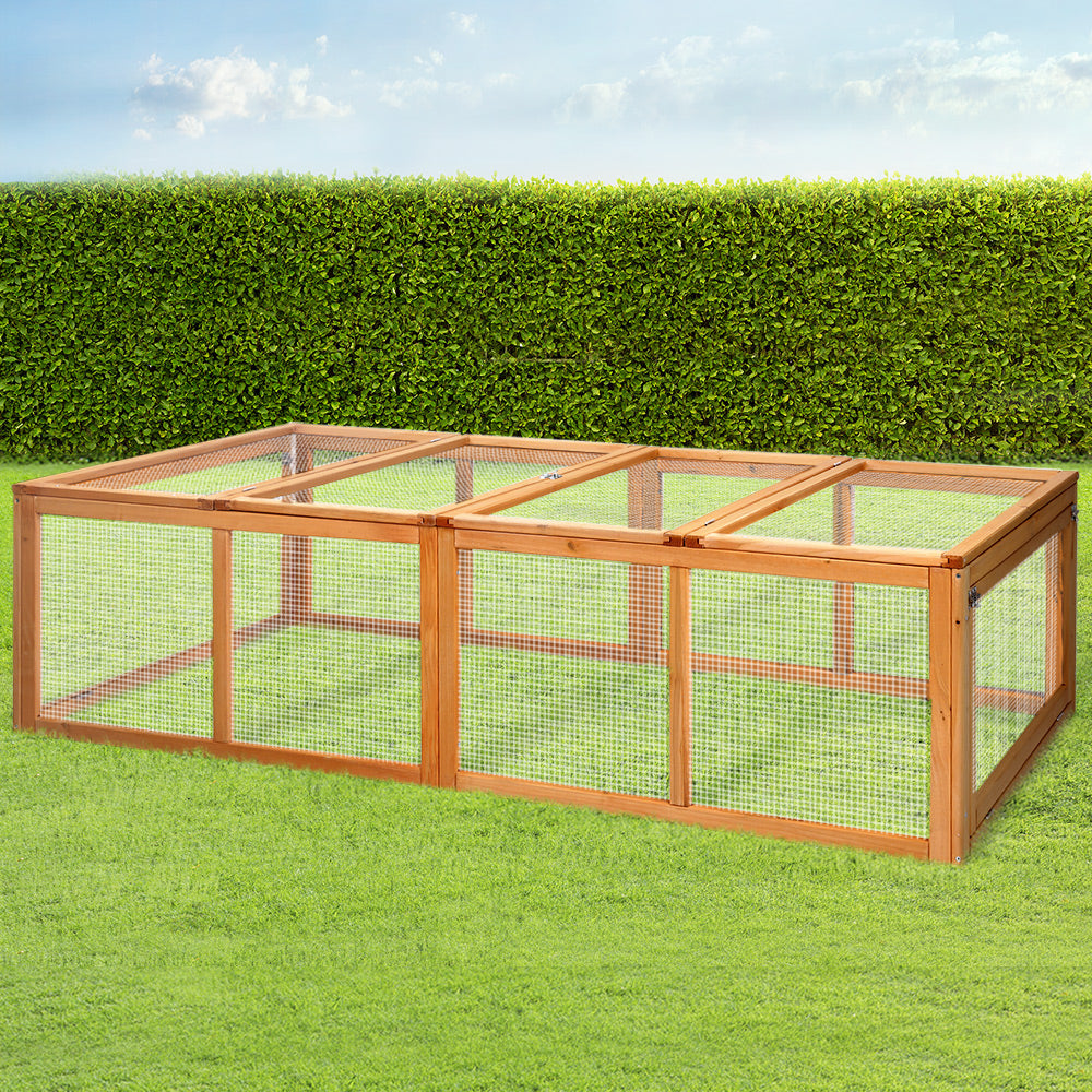 i.Pet Chicken Coop Rabbit Hutch 180cm Extra Large Wooden Chicken House Run XL Hen Cage-Pet Care > Coops & Hutches-PEROZ Accessories