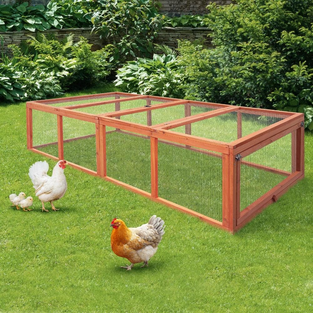 Alopet Chicken Coop Rabbit Hutch Extra Large Wooden Chicken House Run Hen Cage-Wooden Hutch-PEROZ Accessories