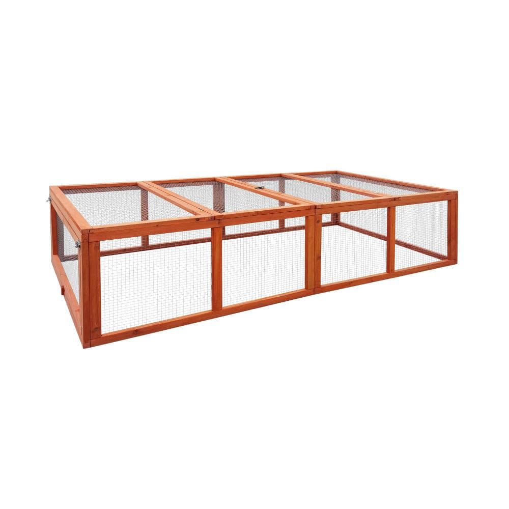 Alopet Chicken Coop Rabbit Hutch Extra Large Wooden Chicken House Run Hen Cage-Wooden Hutch-PEROZ Accessories