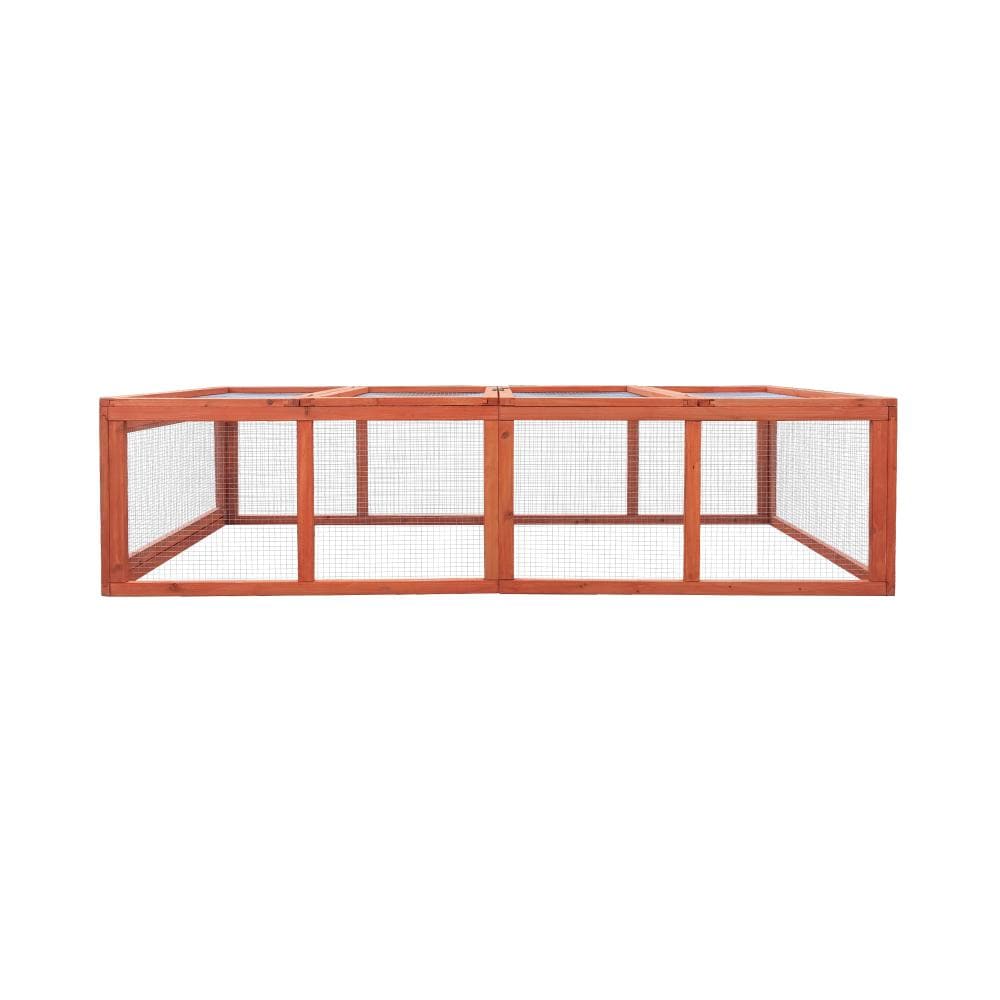 Alopet Chicken Coop Rabbit Hutch Extra Large Wooden Chicken House Run Hen Cage-Wooden Hutch-PEROZ Accessories