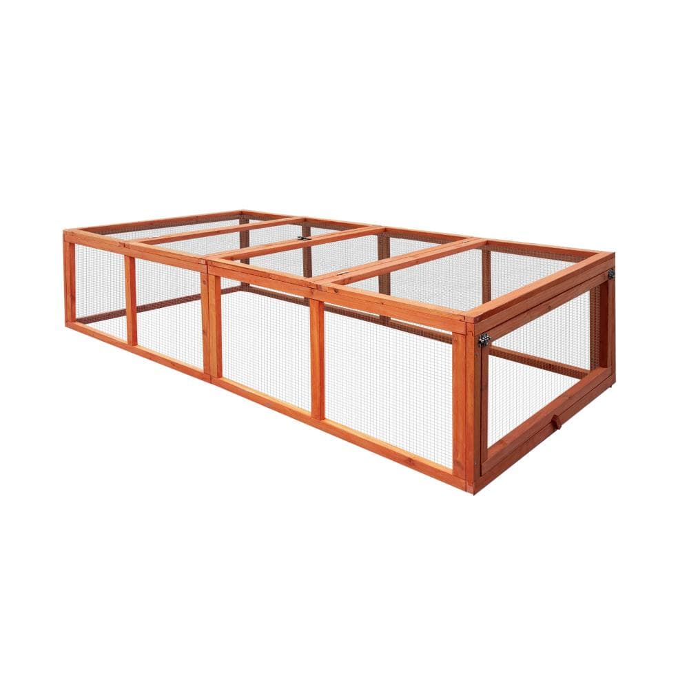 Alopet Chicken Coop Rabbit Hutch Extra Large Wooden Chicken House Run Hen Cage-Wooden Hutch-PEROZ Accessories