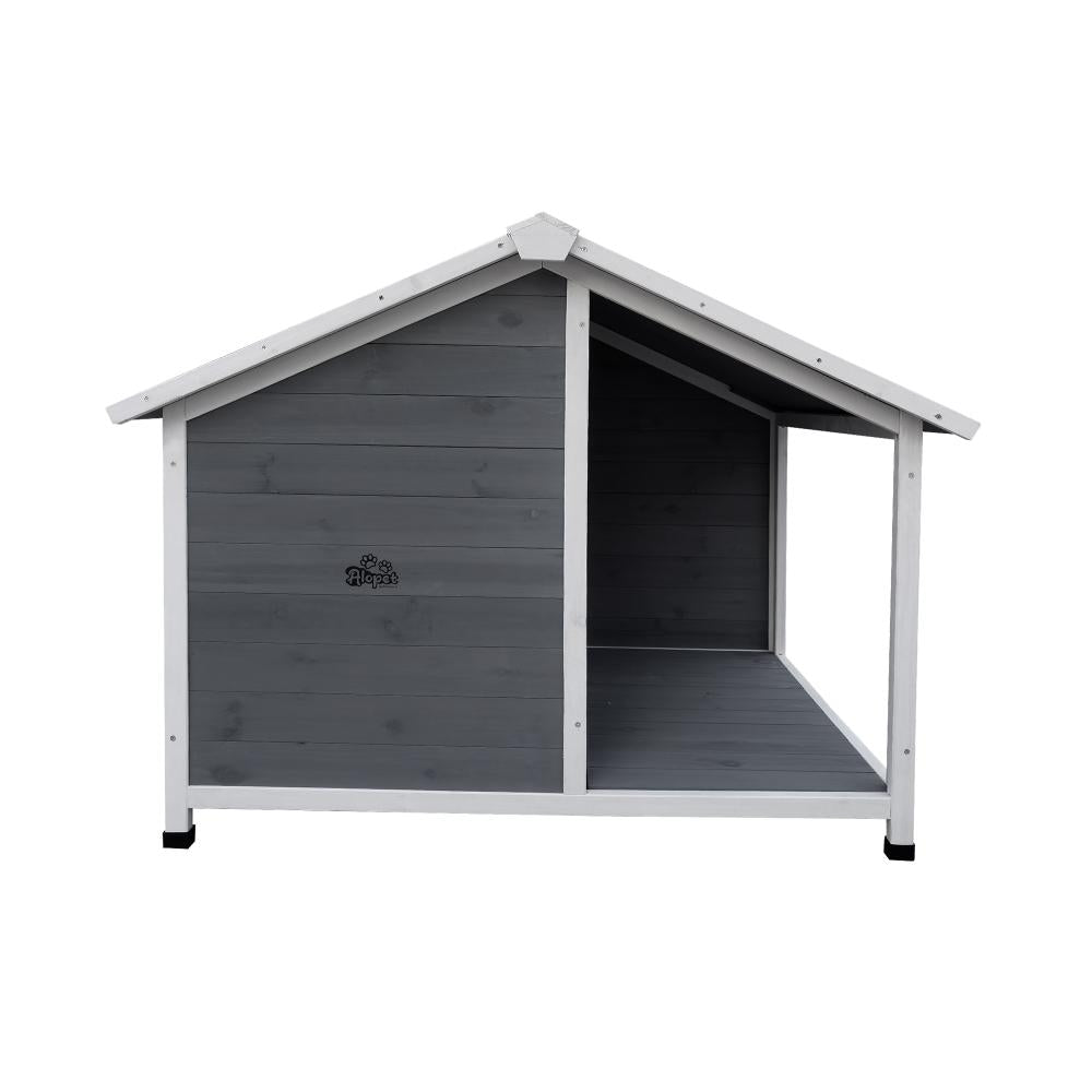 Alopet Dog Kennel Kennels House Outdoor Pet Wooden Large Cage Cabin Box Awning-Wooden Kennel-PEROZ Accessories