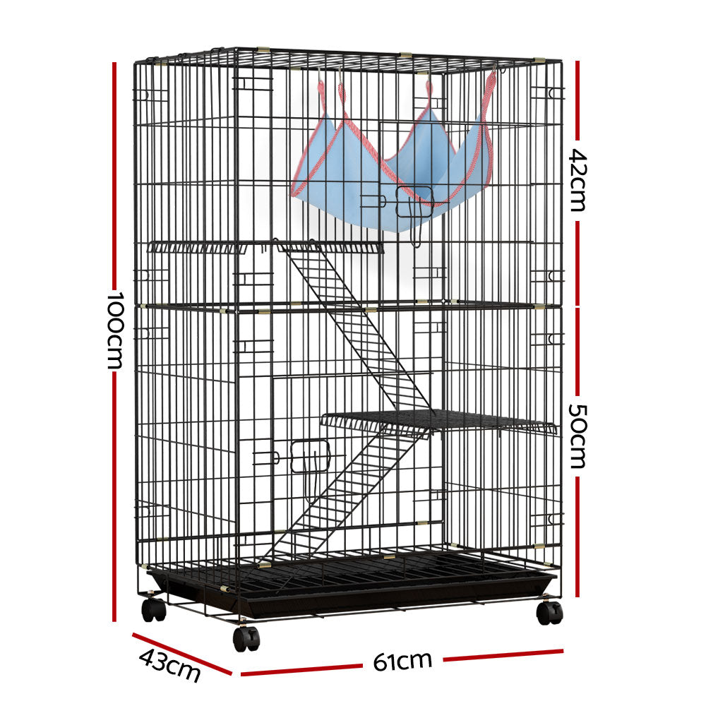 i.Pet Rabbit Cage Indoor Hutch Guinea Pig Bunny Ferret Hamster Pet Cage Outdoor-Pet Care > Coops & Hutches-PEROZ Accessories