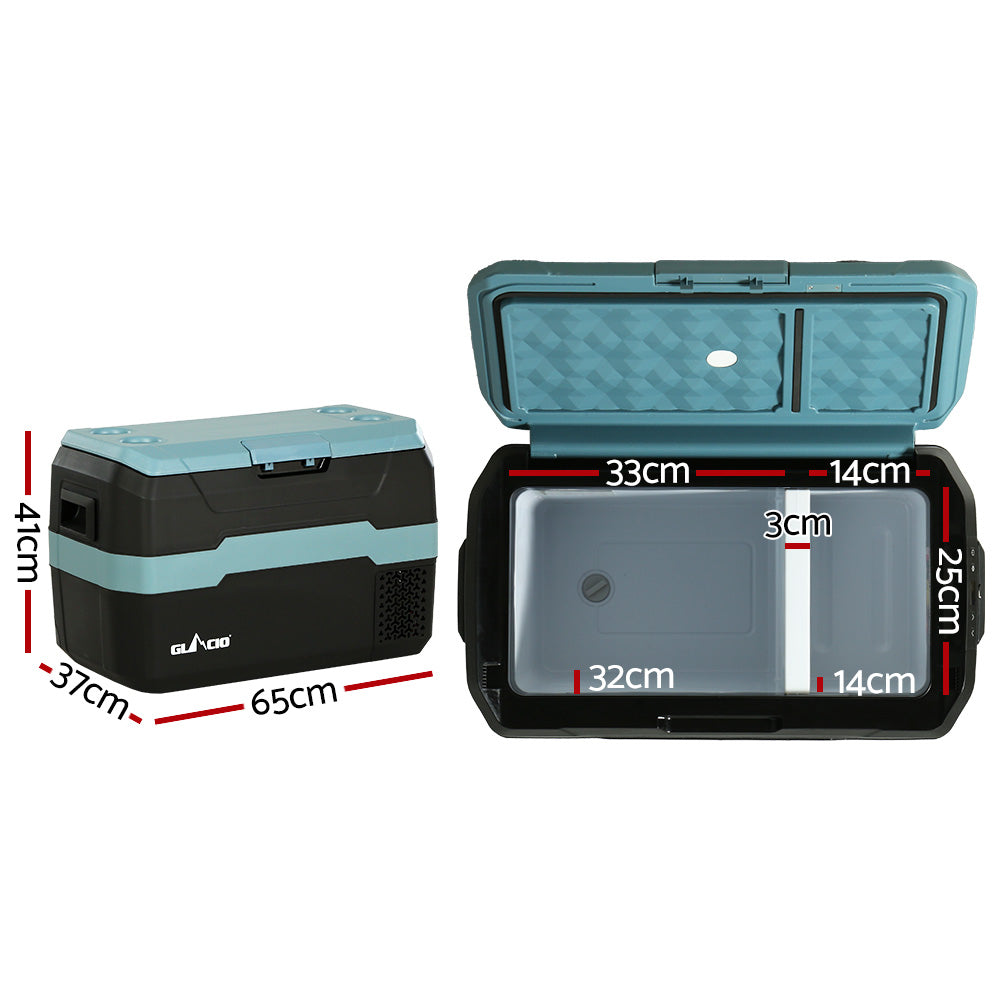 Glacio 35L Portable Fridge Freezer Fridges Cooler Camping 12V/24V/240V Caravan-Appliances > Fridges-PEROZ Accessories