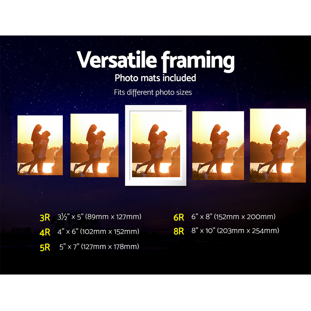 Artiss Photo Frames11PCS 5x7in 6x8in 8x10in Hanging Wall Frame White-Home & Garden > DIY - Peroz Australia - Image - 5