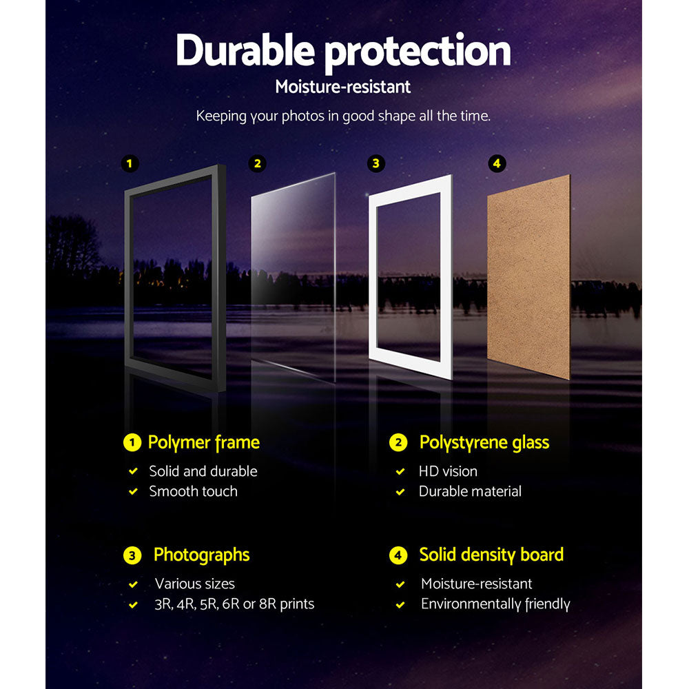 Artiss Photo Frames 26PCS 8x10in 5x7in 4x6in 3.5x5in Hanging Wall Frame Black-Home & Garden > DIY - Peroz Australia - Image - 4