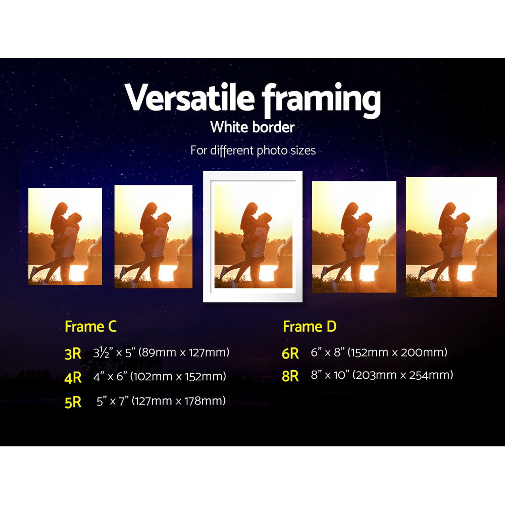 Artiss Photo Frames 26PCS 8x10in 5x7in 4x6in 3.5x5in Hanging Wall Frame White-Home & Garden > DIY - Peroz Australia - Image - 6