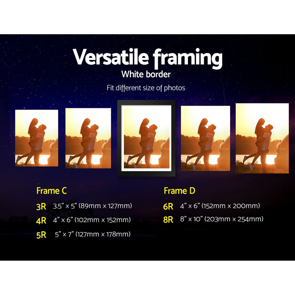 Artiss Photo Frames 30PCS 8x10in 5x7in 4x6in 3.5x5in Hanging Wall Frame Black-Home & Garden > DIY - Peroz Australia - Image - 5