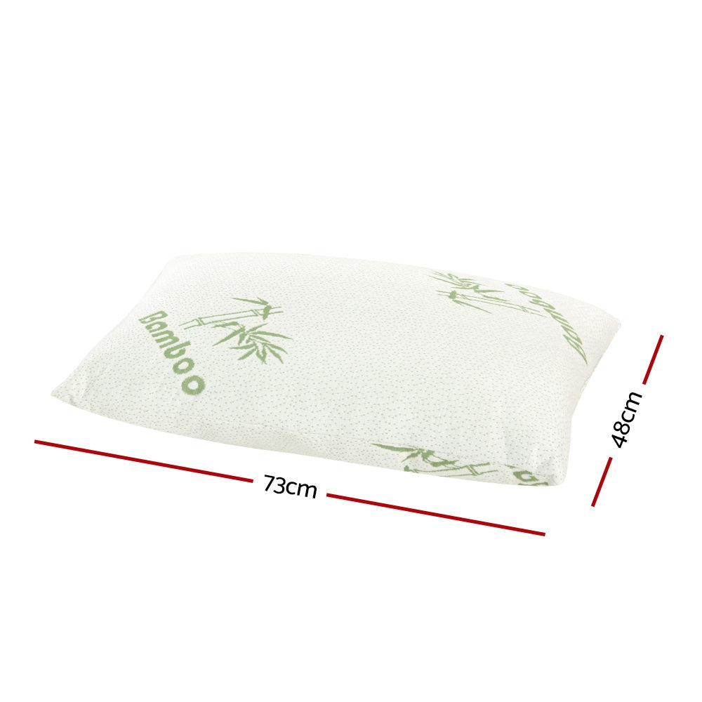 Giselle Bedding 4 Pack Bamboo Pillow Family Hotel-Home & Garden > Bedding-PEROZ Accessories