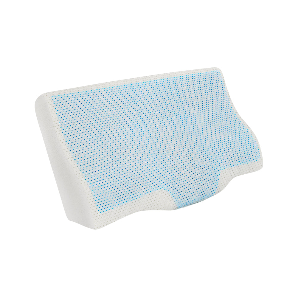 Giselle Bedding Memory Foam Contour Pillow Cool Gel Bamboo Cover-Home & Garden > Bedding-PEROZ Accessories
