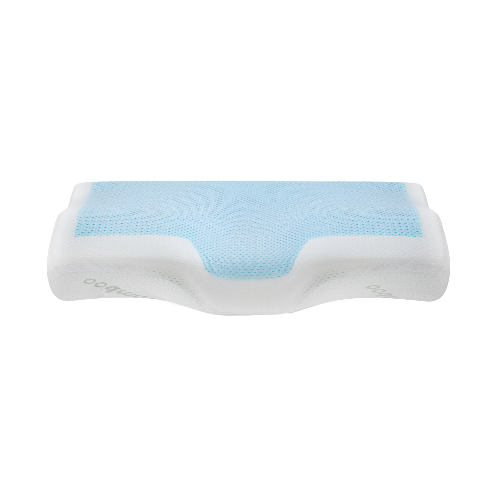 Giselle Bedding Memory Foam Contour Pillow Cool Gel Bamboo Cover-Home &amp; Garden &gt; Bedding-PEROZ Accessories