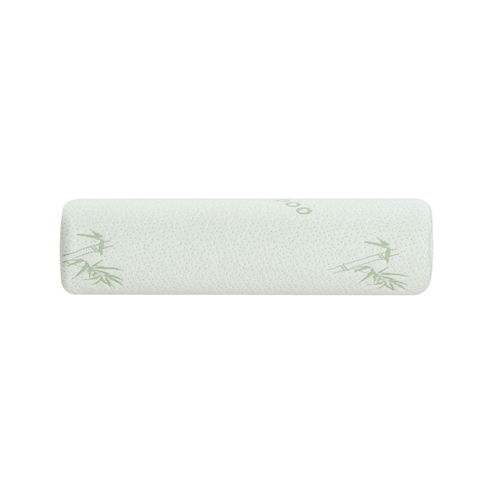 Giselle Bedding Memory Foam Neck Roll Pillow Bamboo Cover-Home & Garden > Bedding-PEROZ Accessories