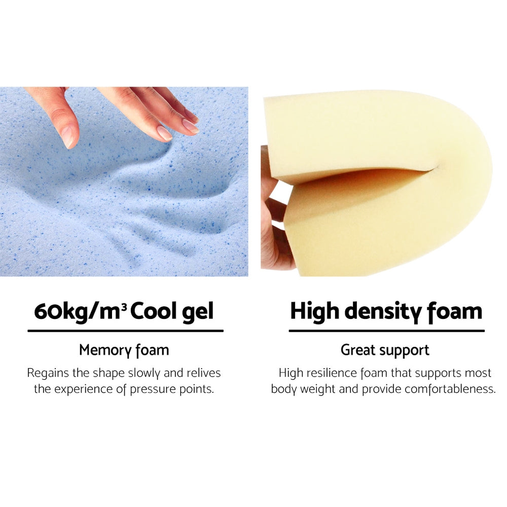 Giselle Bedding Wedge Pillow White & Blue-Home & Garden > Bedding-PEROZ Accessories