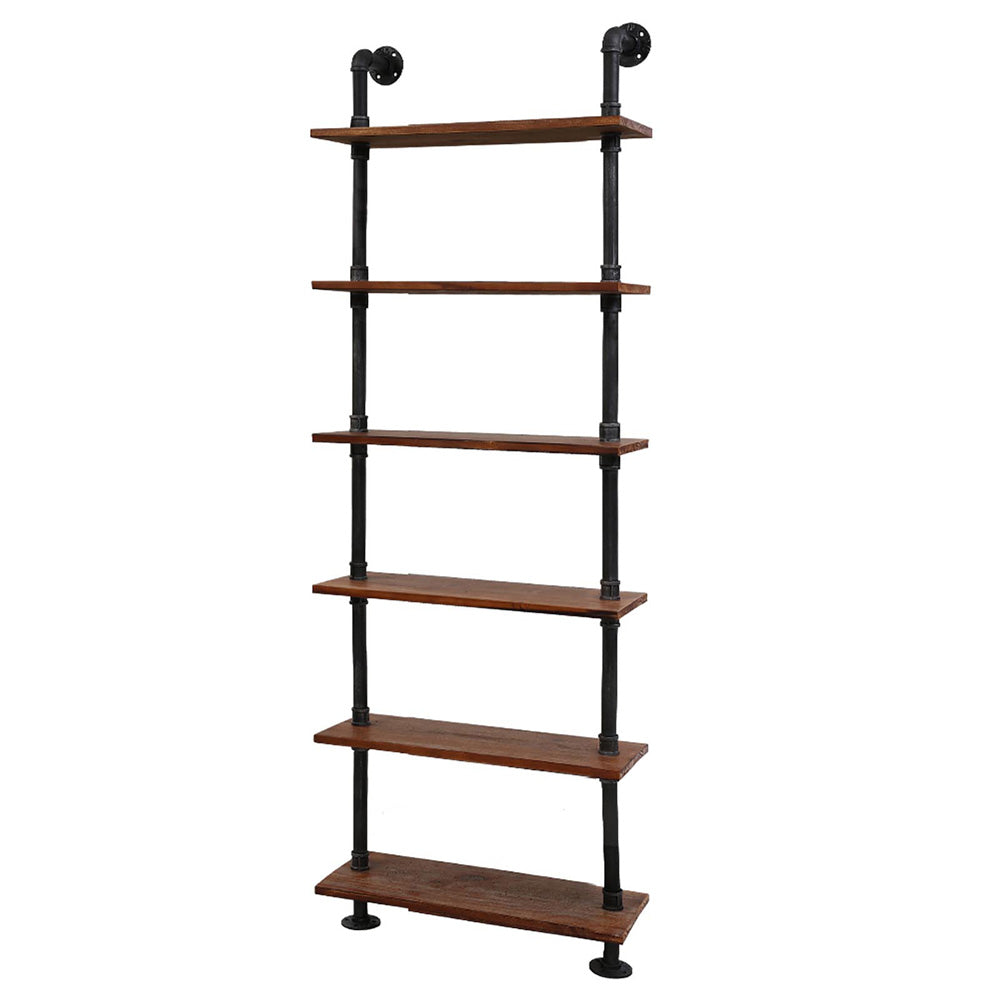 Artiss Rustic Wall Shelves Display Bookshelf Industrial DIY Pipe Shelf Brackets-Home & Garden > DIY - Peroz Australia - Image - 1
