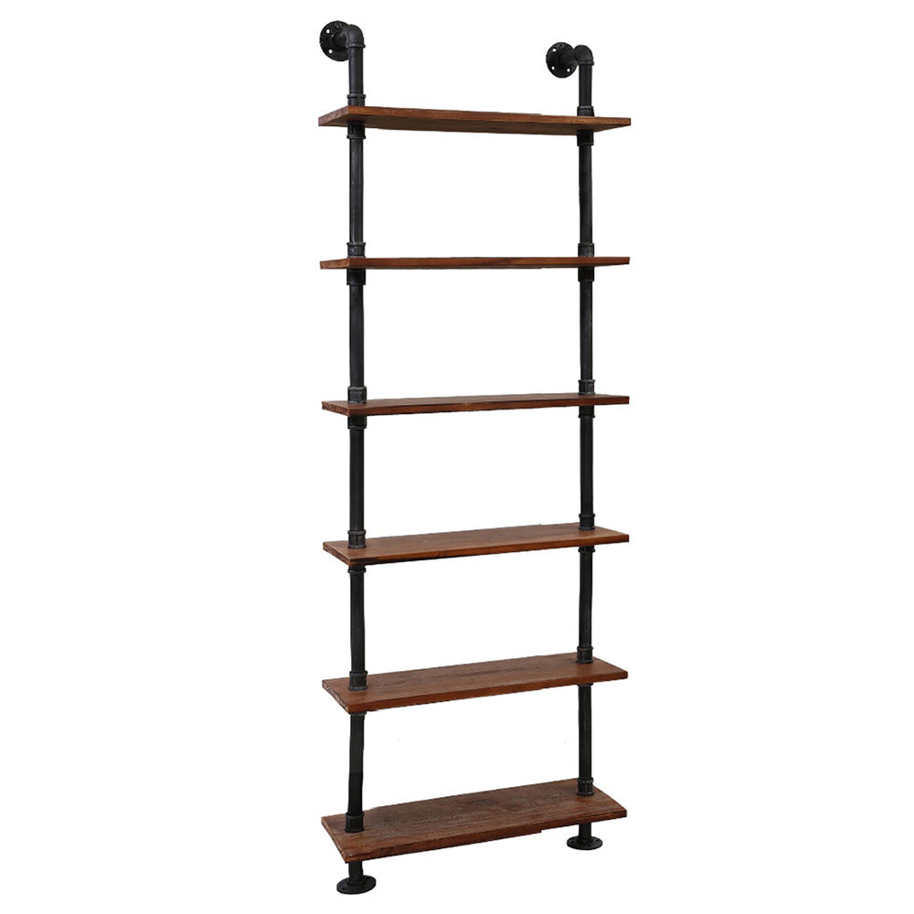 Artiss Rustic Wall Shelves Display Bookshelf Industrial DIY Pipe Shelf Brackets-Home & Garden > DIY - Peroz Australia - Image - 3