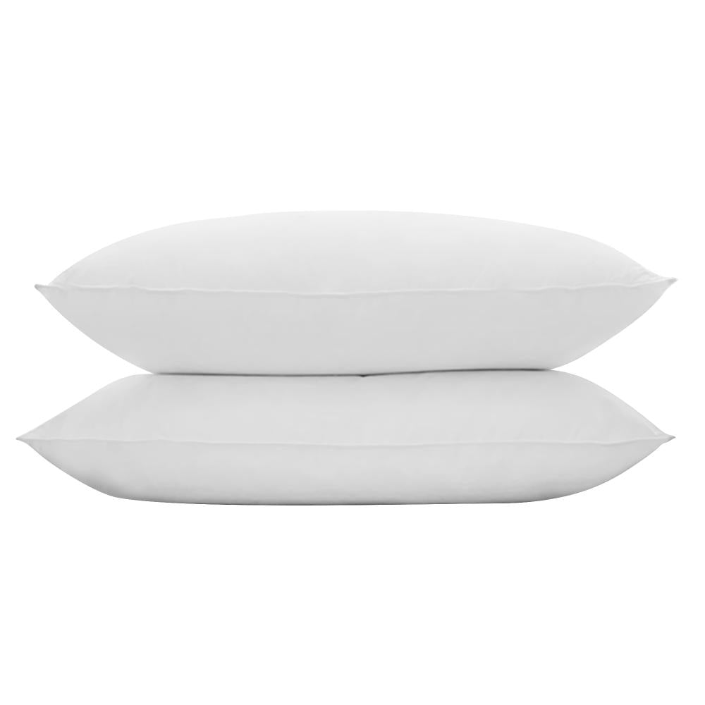 Bedra Pillow Duck Feather Down Standard Pillows Cotton Cover - Twin Pack-Pillow-PEROZ Accessories