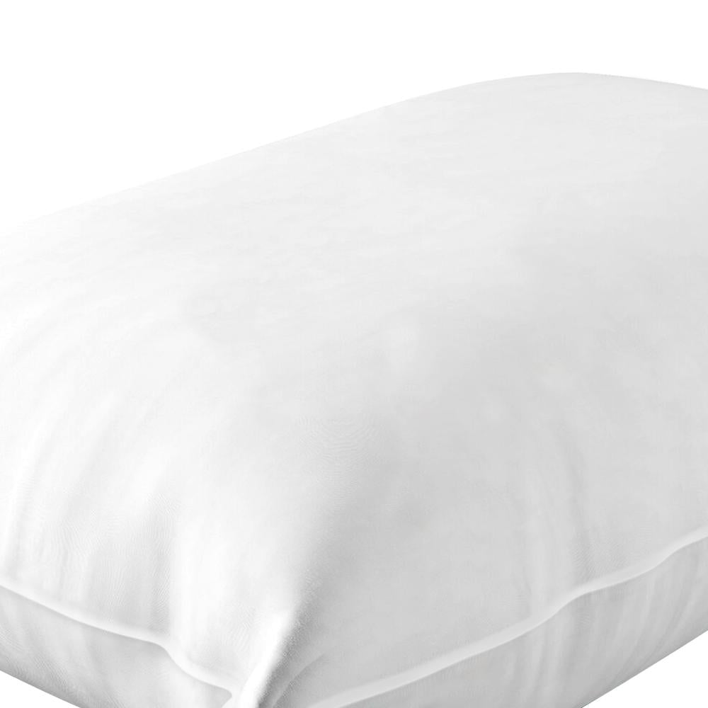 Bedra Pillow Duck Feather Down Standard Pillows Cotton Cover - Twin Pack-Pillow-PEROZ Accessories