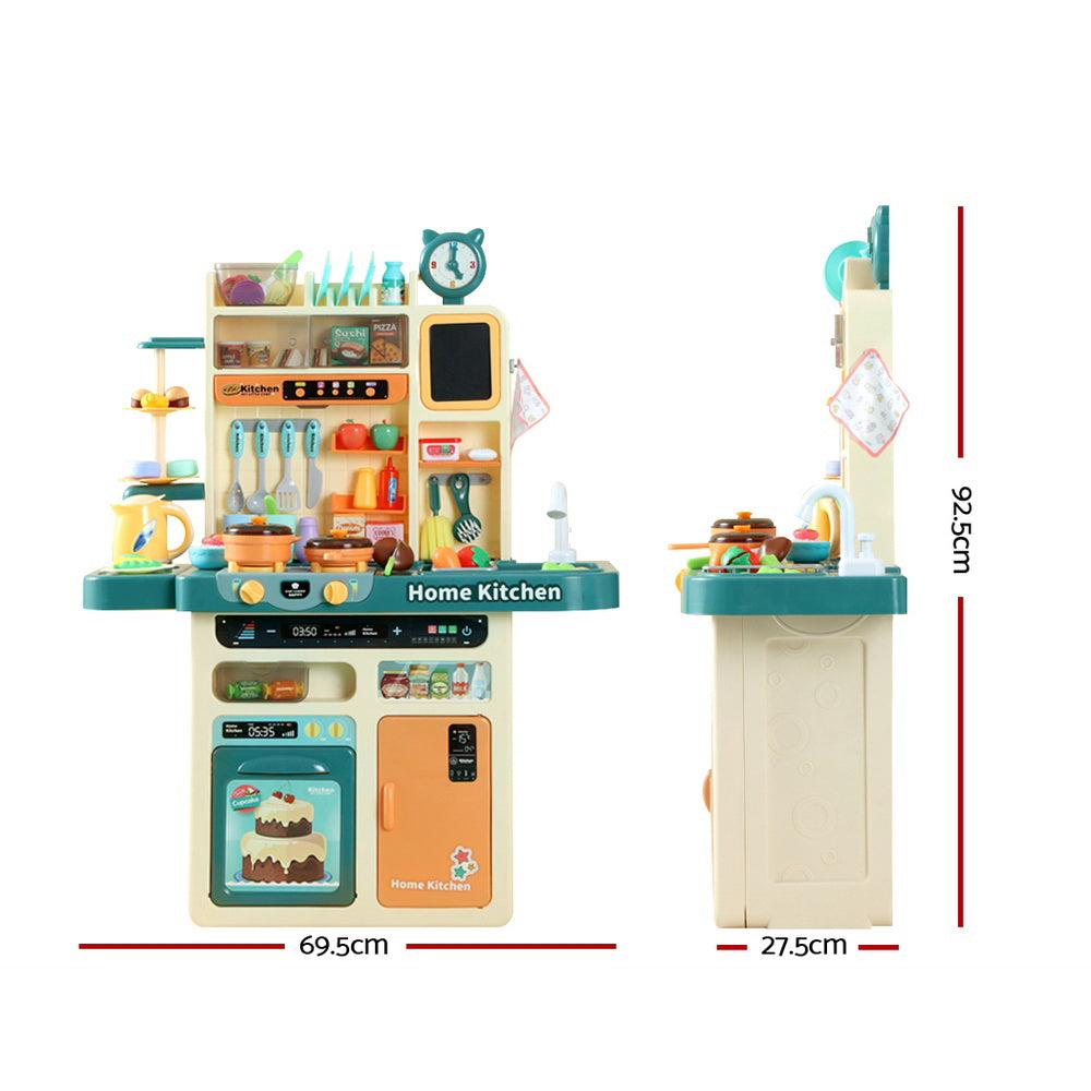 Keezi Kids Kitchen Playset Pretend Play Food Sink Cooking Utensils 73pcs-Baby & Kids > Toys-PEROZ Accessories