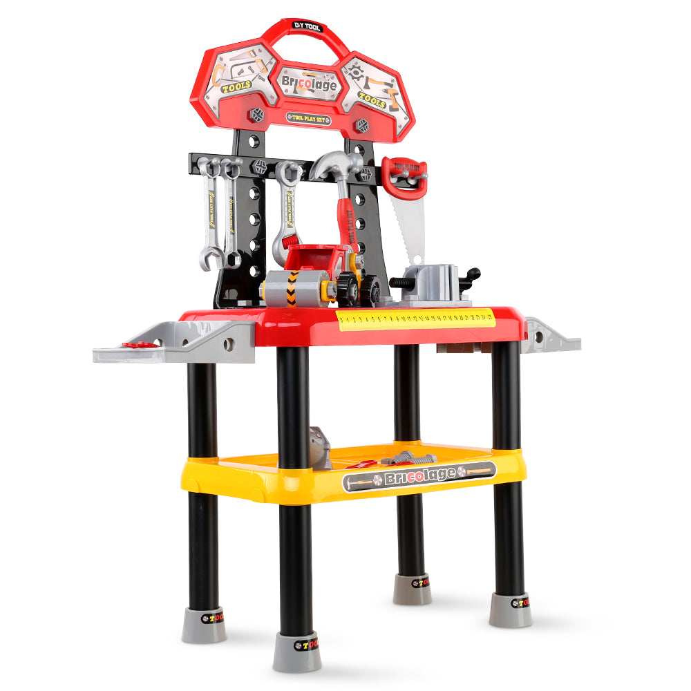 Keezi Kids Workbench Play Set - Red-Baby & Kids > Toys-PEROZ Accessories