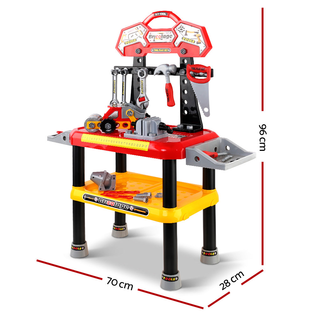 Keezi Kids Workbench Play Set - Red-Baby & Kids > Toys-PEROZ Accessories