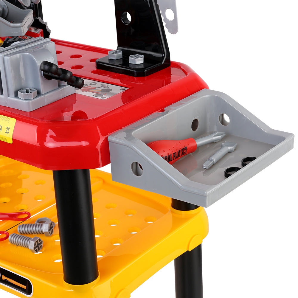Keezi Kids Workbench Play Set - Red-Baby & Kids > Toys-PEROZ Accessories