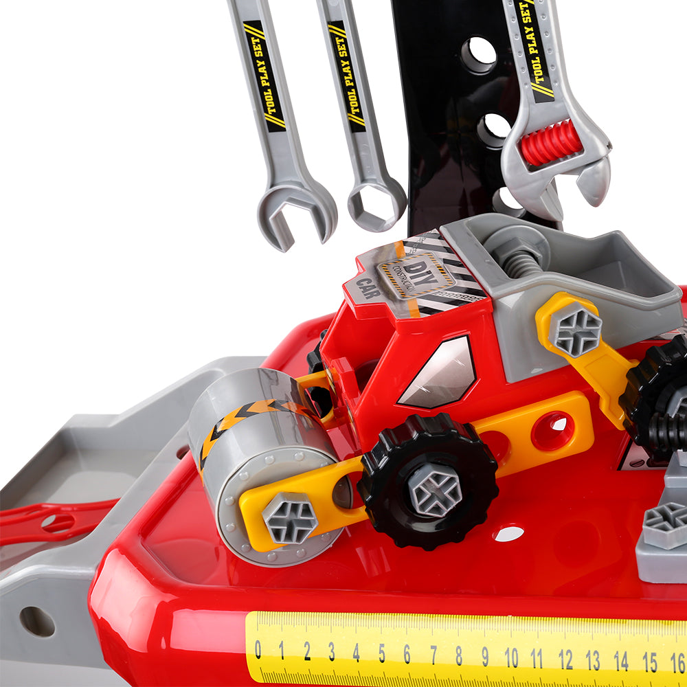 Keezi Kids Workbench Play Set - Red-Baby & Kids > Toys-PEROZ Accessories