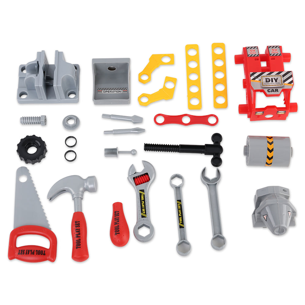 Keezi Kids Workbench Play Set - Red-Baby & Kids > Toys-PEROZ Accessories