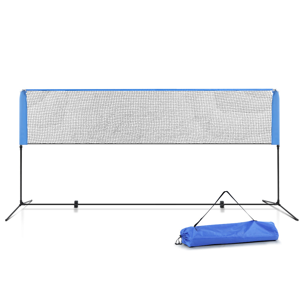 Everfit Portable Sports Net Stand Badminton Volleyball Tennis Soccer 4m 4ft Blue-Sports & Fitness > Fitness Accessories-PEROZ Accessories