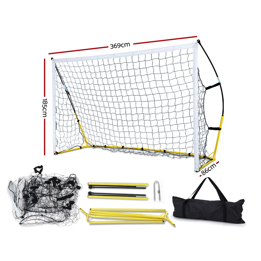 Everfit Portable Soccer Football Goal Net Kids Outdoor Training Sports 3.6M XL-Sports & Fitness > Fitness Accessories-PEROZ Accessories