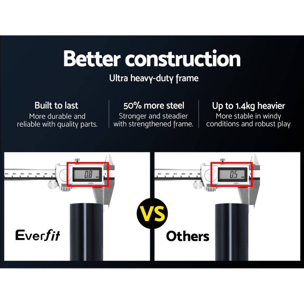 Everfit Portable Soccer Football Goal Net Kids Outdoor Training Sports 3.6M XL-Sports & Fitness > Fitness Accessories-PEROZ Accessories